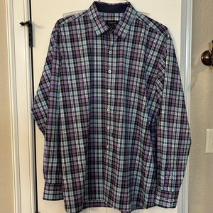 Bugatchi Men’s long sleeve shirt-Size Extra Large